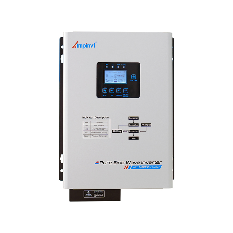 Ampinvt HTS Series Hybrid Solar Inverter with MPPT Controller