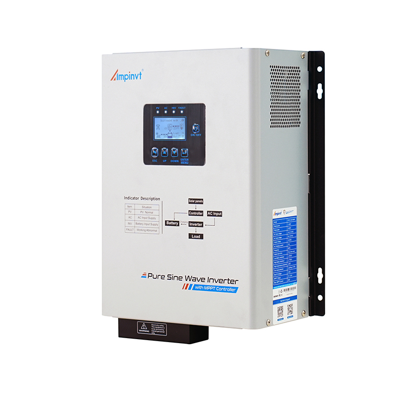 Ampinvt HTS Series Hybrid Solar Inverter with MPPT Controller