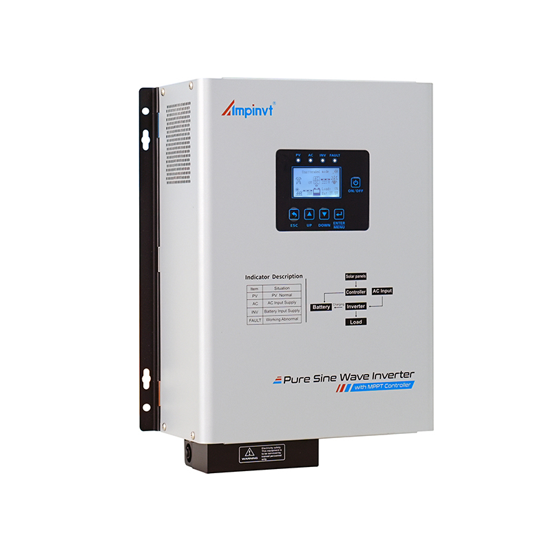 Ampinvt HTS Series Hybrid Solar Inverter with MPPT Controller